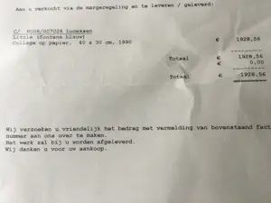 Reinier Lucassen - Unieke collage Little Fontana Blauw 990RL kopen? Bied vanaf 550!