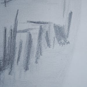 Theo Schoon - Indonesische paalwoningen - tekening 1974 kopen? Bied vanaf 65!