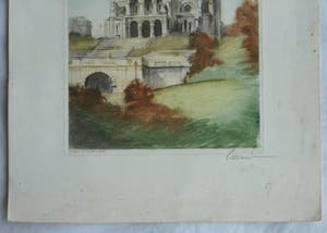 Niet of onleesbaar gesigneerd - Ets , “Sacre Coeur, Parijs” – gesigneerd kopen? Bied vanaf 10!