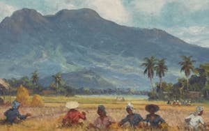 Niet of onleesbaar gesigneerd - C2993-2, Indonesisch landschap kopen? Bied vanaf 10!