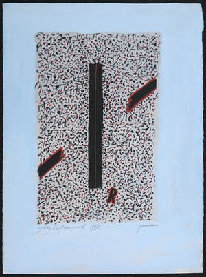 Ferenc Gogos - Goauche, Compositie met streep kopen? Bied vanaf 100!