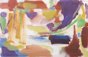 Klaas Boonstra - Gemengde techniek op papier, Abstracte compositie - Ingelijst kopen? Bied vanaf 150!
