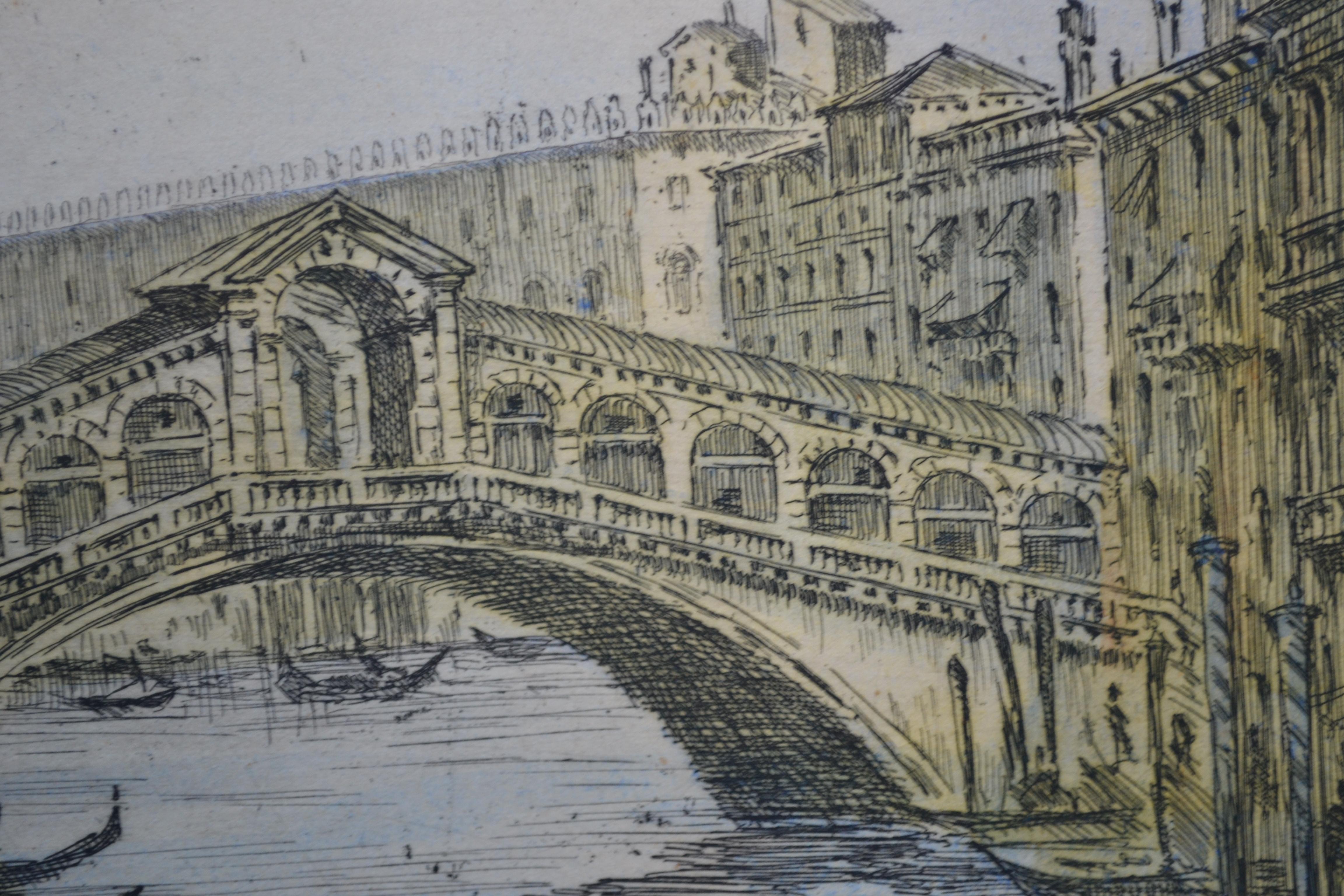 Giovanni Giuliani - 2 etsen - San Marco plein en Rialto brug - handgesigneerd kopen? Bied vanaf 1!