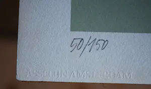 Hans Landsaat - zeefdruk uit 1980 kopen? Bied vanaf 50!