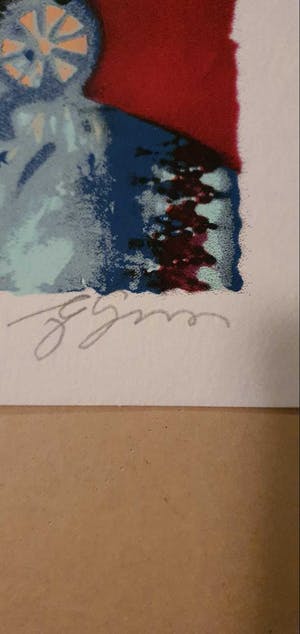 Espen Hagen - 2x Kleurenzeefdruk Indiaan gesigneerd kopen? Bied vanaf 20!