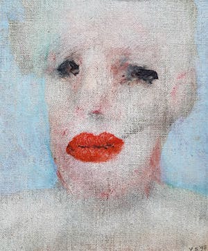 Bert van Steen - Portret van een vrouw, olieverf op doek (marouflé, mooi ingelijst) kopen? Bied vanaf 150!