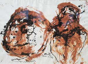 Anton Heyboer - Only love is life, gemengde techniek (ingelijst, groot) kopen? Bied vanaf 1!