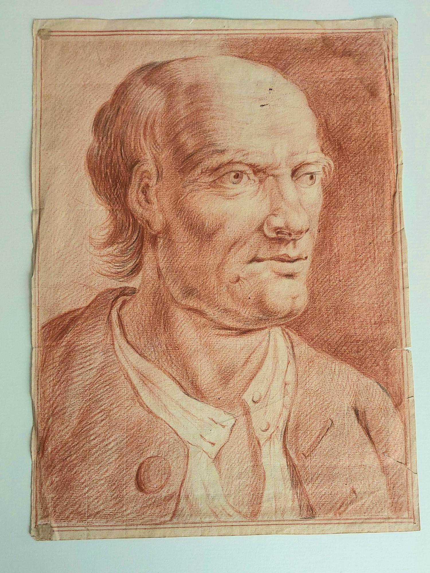 Onbekend - Roodkrijt tekening kopen? Bied vanaf 90!