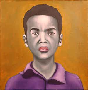 Jan Bollaert - Acryl op Doek, Knaapje verkocht voor € 1!