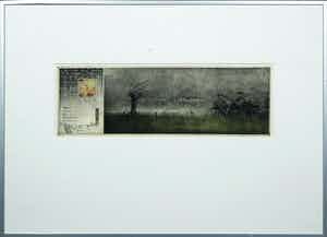 Rolf Weijburg - Kleurenets en aquatint, The Travellers - Ingelijst verkocht voor € 35!