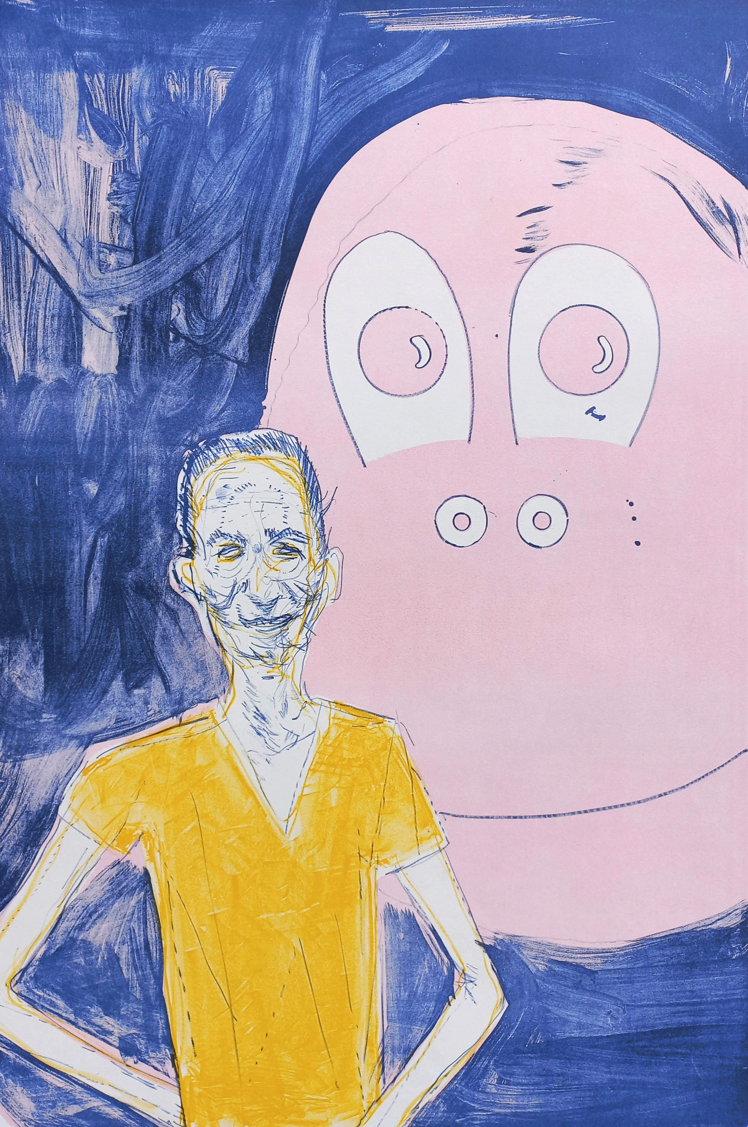 Daniel Richter - Portrait of Jeff Koons, litho (groot!) kaufen? Bieten Sie von 495!