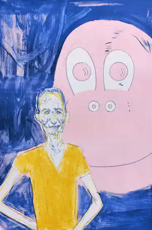 Daniel Richter - Portrait of Jeff Koons, litho (groot!) kaufen? Bieten Sie von 495!