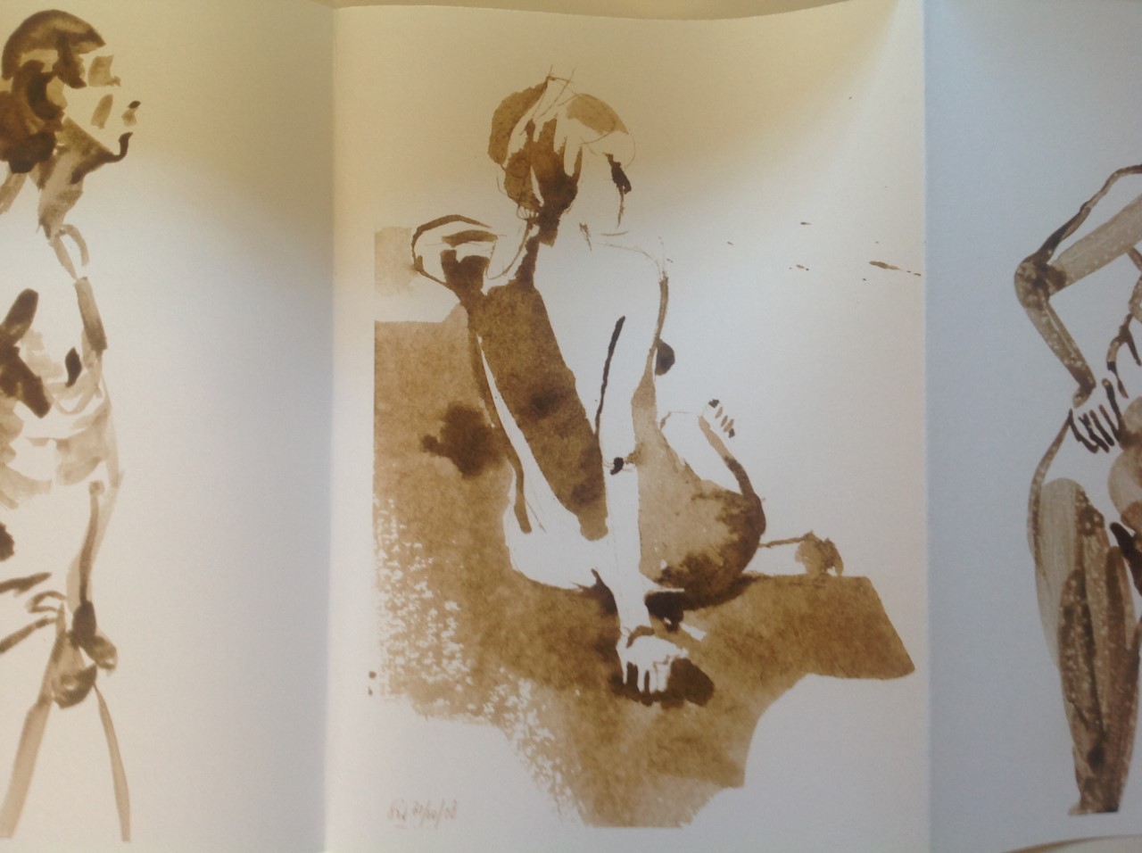 Niet of onleesbaar gesigneerd - Sylvia Wybenga - Kalligrafisch Naakt - 32 portretten kopen? Bied vanaf 1!