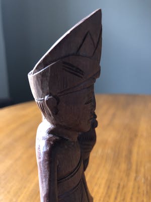 Niet of onleesbaar gesigneerd - Balinees met vechthaan (art deco) kopen? Bied vanaf 1!