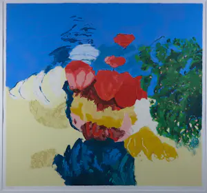 Henk van Vessem - Zeefdruk, Z.T - Ingelijst kopen? Bied vanaf 40!