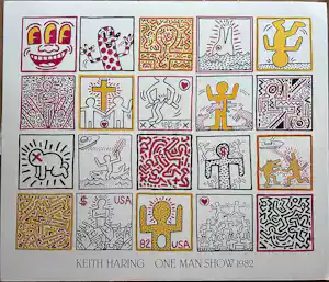 Keith Haring - One Man Show 1982 litho vendu pour 275€ !