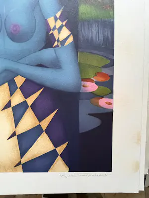 Jef van Tuerenhout - Kleurrijke, gesigneerde litho - niet ingelijst kopen? Bied vanaf 95!