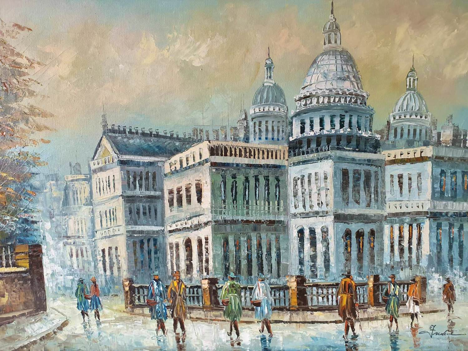 Niet of onleesbaar gesigneerd - kathedraal kopen? Bied vanaf 10!