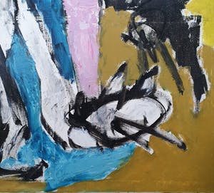 Martin van Wordragen - Olieverf op doek: 'Drinkende dieren' - Ingelijst (Zeer groot) kopen? Bied vanaf 390!