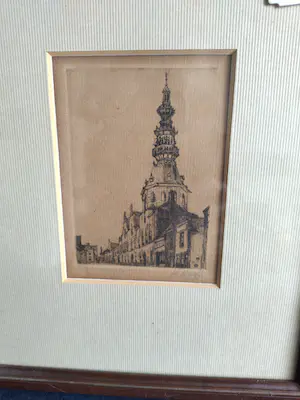 Herman Heuff - Straat met kerk kaufen? Bieten Sie von 10!