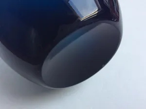 Hirschberg - Vintage Petrol blauwe vaas met luchtbellen kopen? Bied vanaf 75!