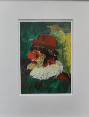 Evert Slegers - Clown met rode hoed - Handgesigneerd - Uitstekende conditie kopen? Bied vanaf 1!