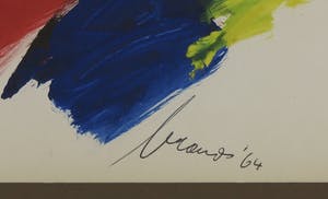 Eugene Brands - Gouache, Zonder titel - Ingelijst kopen? Bied vanaf 1!