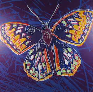 Andy Warhol - San Francisco Silverspot uit de serie Endangered Species - Ingelijst (Groot) kopen? Bied vanaf 1!