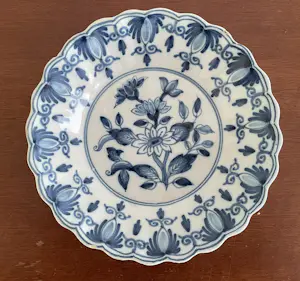 Koninklijke Tichelaar Makkum - Twee Delftsblauwe aardewerken wandbordjes kopen? Bied vanaf 20!