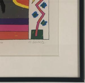 Harrie Gerritz - Abstract landschap kopen? Bied vanaf 40!