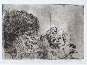 Simon Koene - Vrouw en kind met bal kopen? Bied vanaf 20!