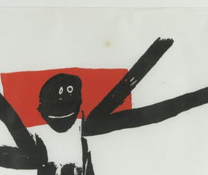 Jef Diederen - Houtsnede, Zonder titel - Ingelijst kopen? Bied vanaf 50!