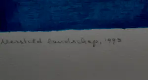 Ton Schulten - Ingelijste kleurenzeefdruk: ''Verstild landschap" - 1993 kopen? Bied vanaf 595!