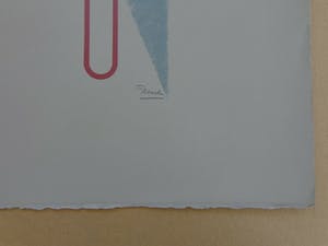 Cesar Domela - GEOMETRISCHE ABSTRACTIE / KLEURLITHO / 66x50cm / SIG kopen? Bied vanaf 145!