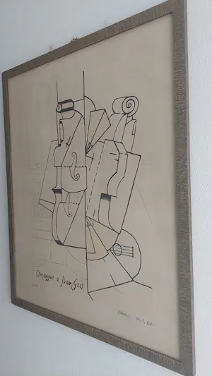 AcheterValerio Adami - Omaggio a Juan Gris? Enchérissez de 80!