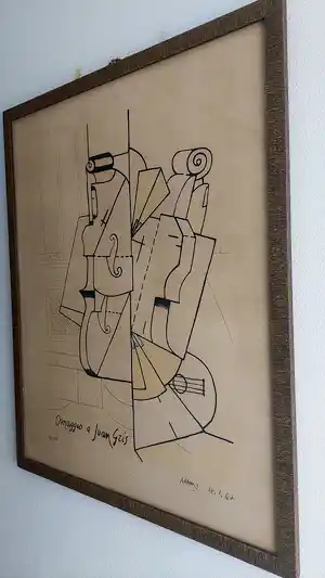 Valerio Adami - Omaggio a Juan Gris verkauft für € 161!