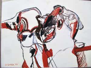 Willem Gorter - Pastel/Gemengde techniek verkocht voor € 35!