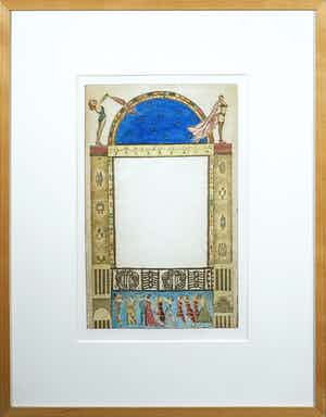 Gea Karhof - Ets, Omzien in verwondering - Ingelijst verkocht voor € 60!