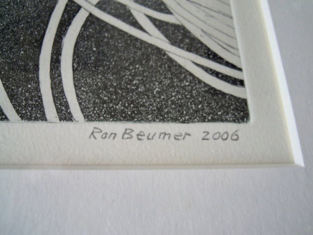 Ronald Beumer - PRACHTIGE ETS - TITEL CONNECTIONS - hand gesigneerd kopen? Bied vanaf 8!