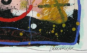 Theo Koster - Zeefdruk en collage, Zonder titel - Ingelijst kopen? Bied vanaf 1!