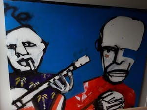 Herman Brood - schilderij, Free Record Fame III, 230 x 190 cm + HB-M Certificaat, TOPWERK kopen? Bied vanaf 4500!