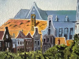 Niet of onleesbaar gesigneerd - bloemenverkoope aan de gracht kopen? Bied vanaf 1!