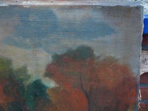 Niet of onleesbaar gesigneerd - Olieverf op doek , Bergense School? , “Landschap“ kopen? Bied vanaf 1!