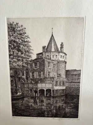 Frans IJserinkhuijsen - Schreierstoren te Amsterdam, 1950 kopen? Bied vanaf 35!