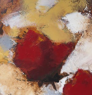Carolina Paulussen - Acryl op doek, Rozen (Zeer groot 2 x 2 m!) kopen? Bied vanaf 450!