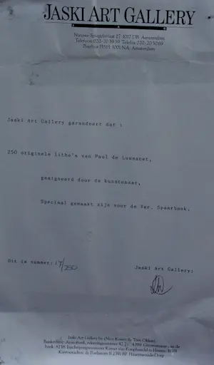 Paul de Lussanet - Ingelijste zeefdruk: 'Hommage aan Cobra' - 1989 kopen? Bied vanaf 85!