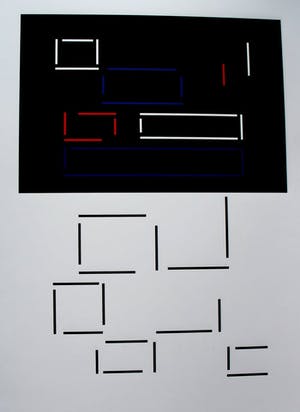 Genevieve Claisse - Giclée - Geometrische compositie - 2015 kopen? Bied vanaf 125!