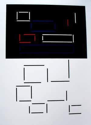 Genevieve Claisse - Giclée - Geometrische compositie - 2015 verkocht voor € 125!