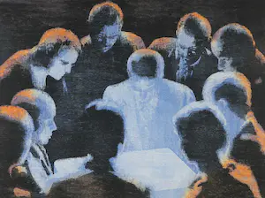 Jacomijn den Engelsen - Houtsnede, What's new? - Ingelijst (Zeer Groot) kopen? Bied vanaf 70!