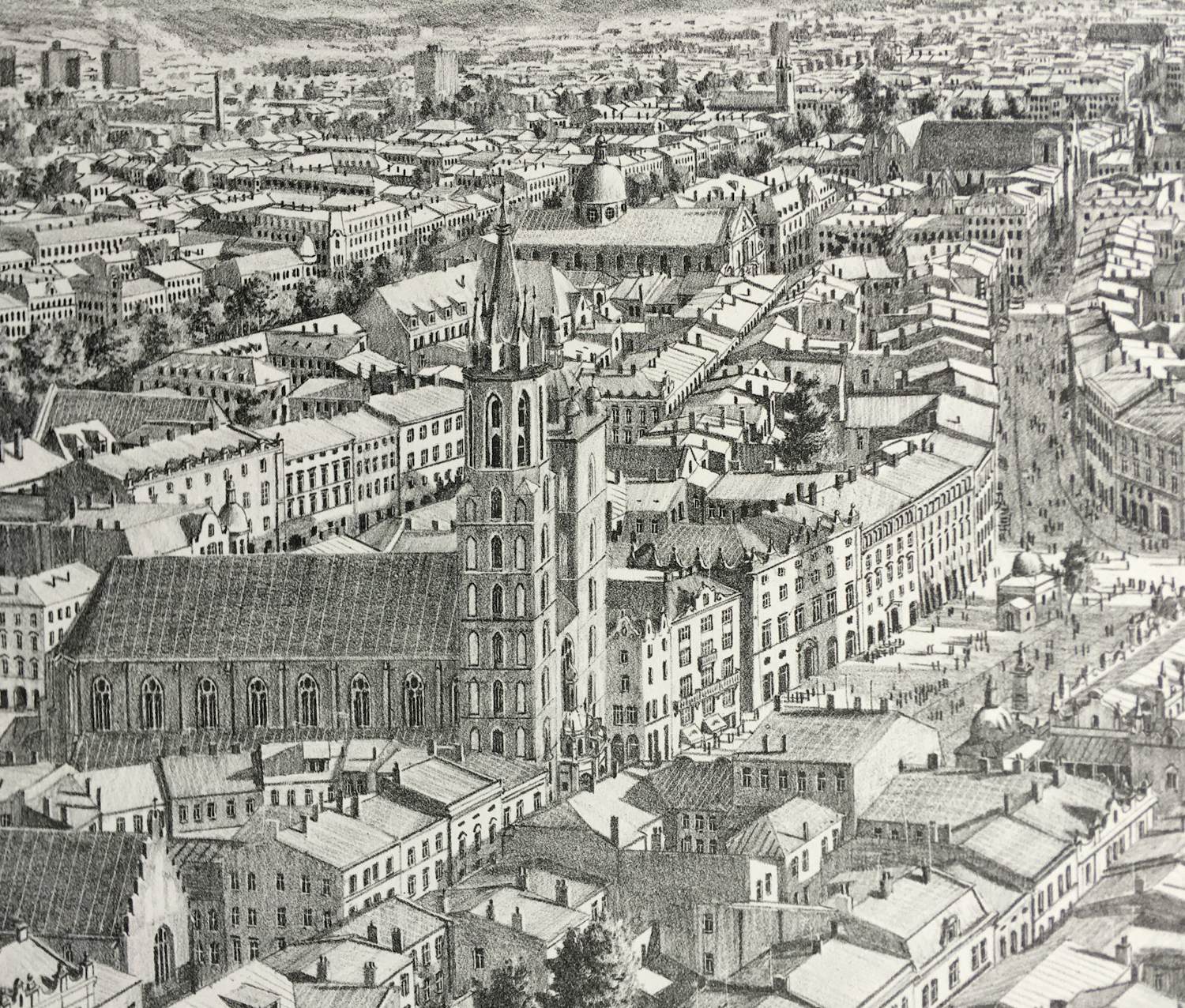 Stefan Bleekrode - lithografie ‘Krakau’ - 2017. kopen? Bied vanaf 250!